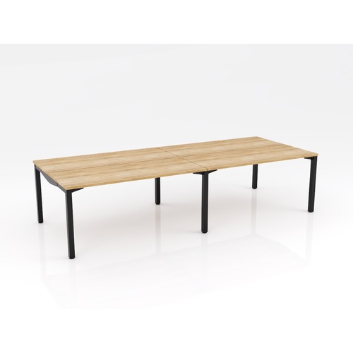 Axis Stretch 4 Person B2B 1600 X 600 Natural Oak On Black