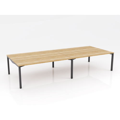 Axis Stretch 4 Person B2B 1800 X 800 Natural Oak On Black