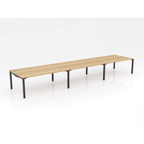 Axis Stretch 6 Person B2B 1200 X 600 Natural Oak On Black
