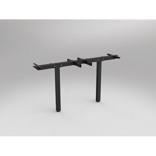 Axis Shared Leg Inset 1320mm B2B Desk - Packed In Pairs Black