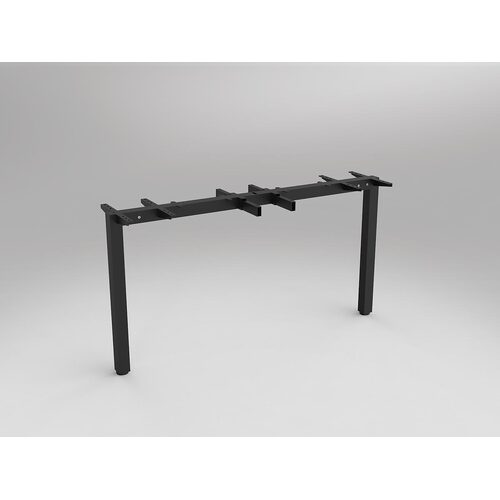 Axis/Anvil Shared Leg 1320mm B2B Desk - Packed In Singles Black