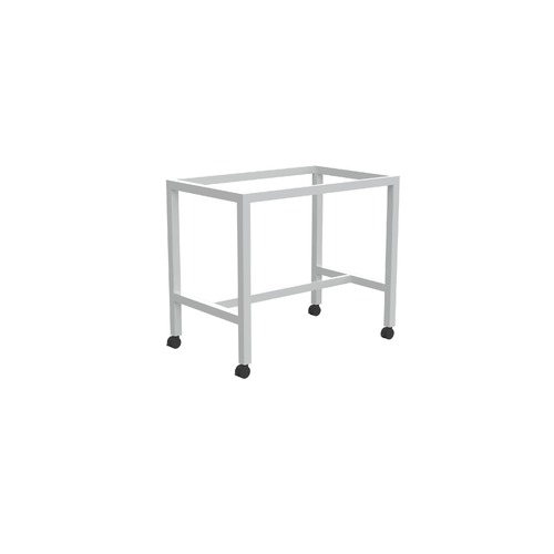 Axis Square Leg Mobile Bar Leaner Frame 1200 X 600 X 1025H White