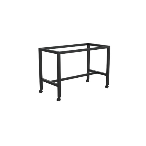 Axis Square Leg Mobile Bar Leaner Frame 1500 X 750 X 1025H Black