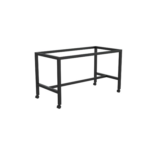 Axis Square Leg Mobile Bar Leaner Frame 1800 X 600 X 1025H Black