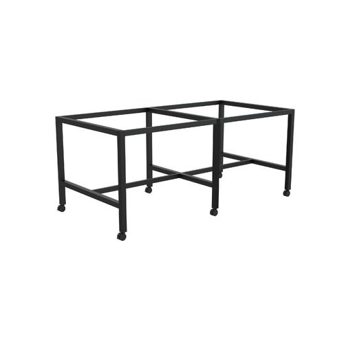 Axis Square Leg Mobile Bar Leaner Frame 2400 X 1200 X 1025H Black