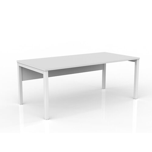 Axis Desk 1800 X 900 With Modesty White On White