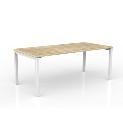 Axis Desk 1800 X 900 New Oak On White