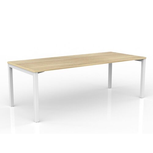Axis Desk 2100 X 900 New Oak On White