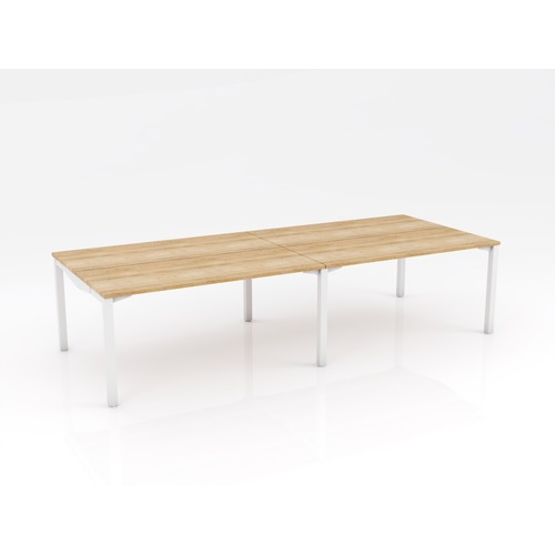 Axis Stretch 4 Person B2B 1600 X 600 Natural Oak On White