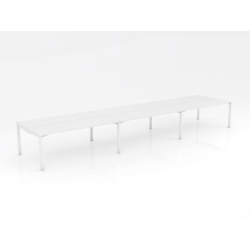 Axis Stretch 6 Person B2B 1500 X 600 White On White
