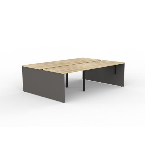 EkoSystem Slad End B2B Desks 4 X 1200 X 750 New Oak/Charcoal