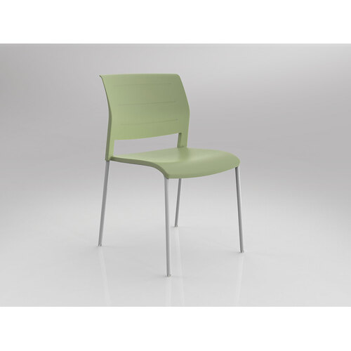 Game Chair White 4 Leg Pistachio Shell