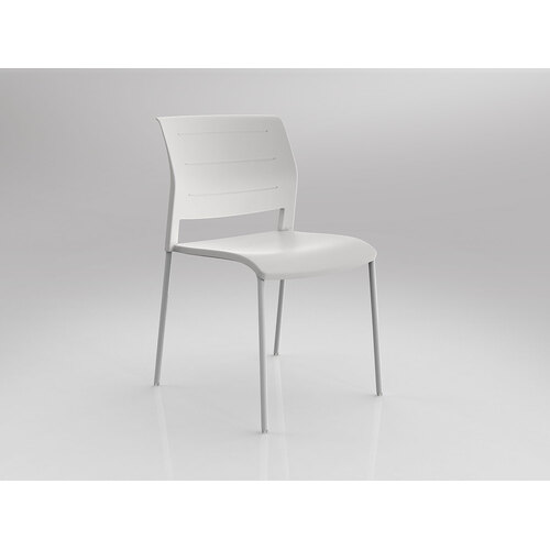 Game Chair White 4 Leg White Shell