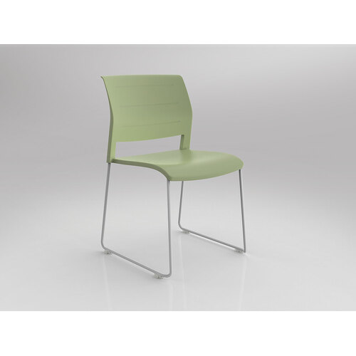 Game Chair White Sled Pistachio Shell