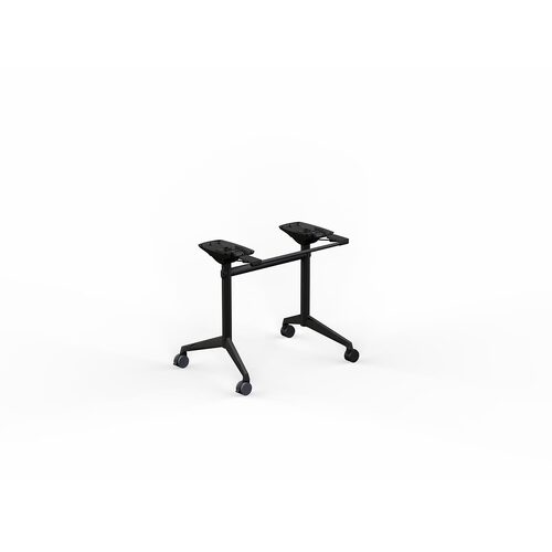 Modulus Flip Table Frame Suits 900 - 1300L X 600 - 900W On Castors Black