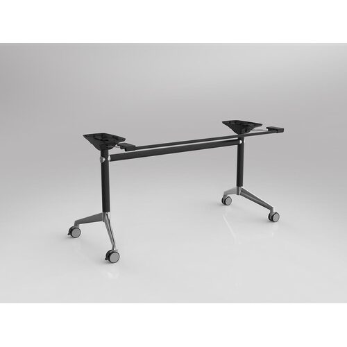 Modulus Flip Table Frame Suits 1500 - 1900 X 600 - 900D Tops Black