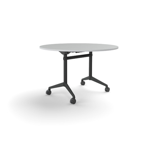 Modulus Flip Table 1200dia White On Black