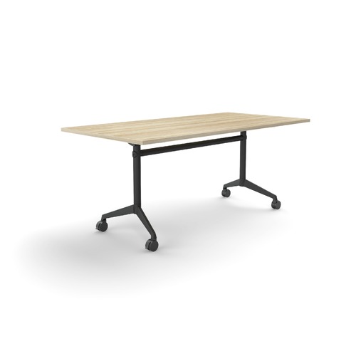 Modulus Flip Table 1800 X 900 New Oak On Black