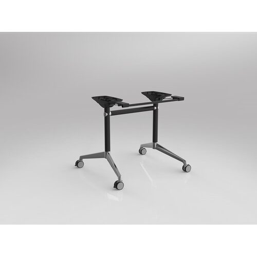 Modulus Flip Table Frame Suits 900 - 1300L X 800 - 1050D Tops Black