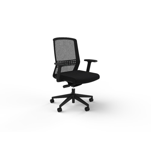 Motion Sync W/ Lumbar + Arms Black
