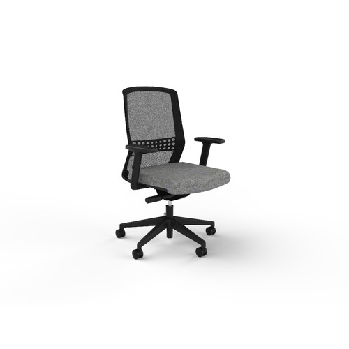 Motion Sync W/ Lumbar + Arms Stone Grey