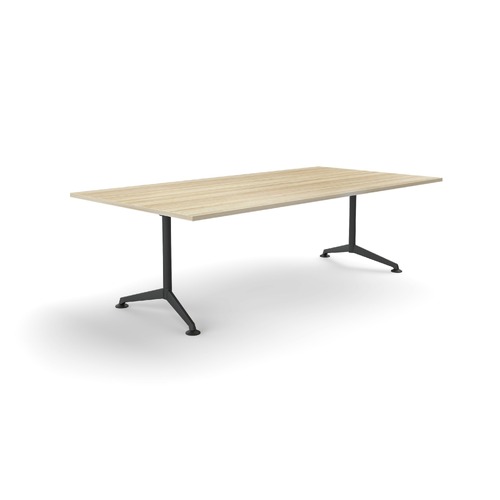 Modulus Meeting Table 2100 X 900 New Oak On Black