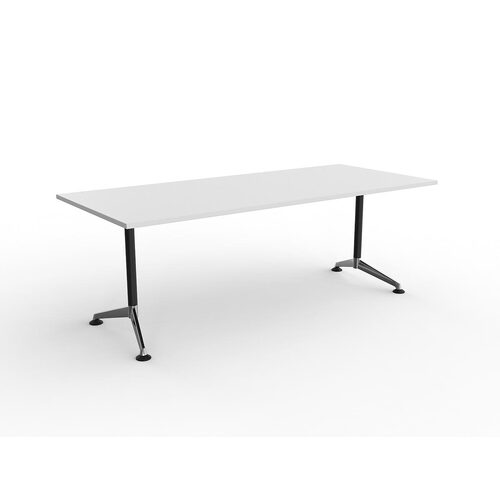 Modulus Meeting Table 2100 X 900 White On Black