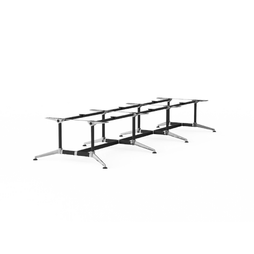 Modulus Boardroom Table Frame To Suit 4600-5100 X 1600-1750 Black/Polished
