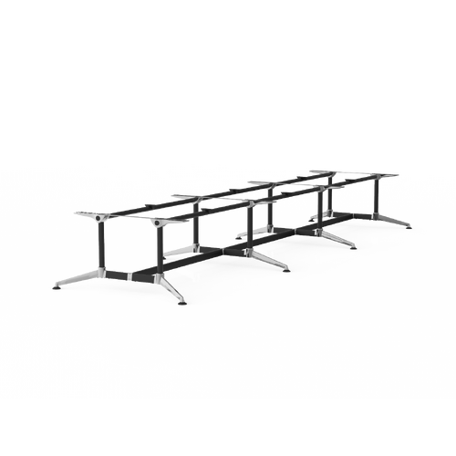 Modulus Boardroom Table Frame To Suit 5800-6200 X 1400-1550 Black/Polished
