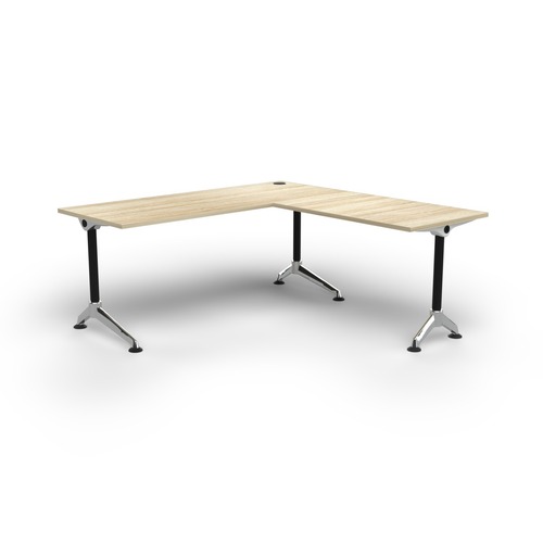 Modulus 90° Corner Workstation 1800/750 X 1800/750 New Oak