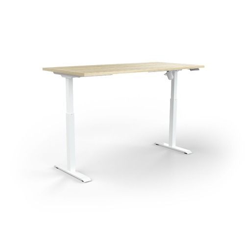 Quickstand Desk 1600 X 750 New Oak On White