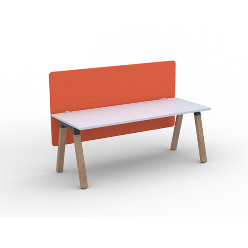 Radius18 Screen For 1600mm Wide Plantation, Trestle And Modulus Desk Salmon