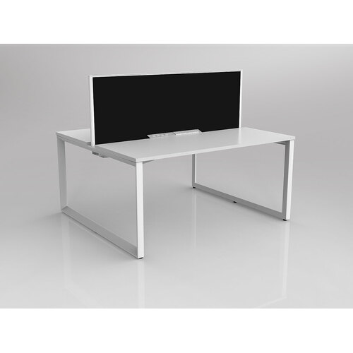 Anvil B2B 2 X 1500 X 600 New Oak On White With Screen White/Charcoal