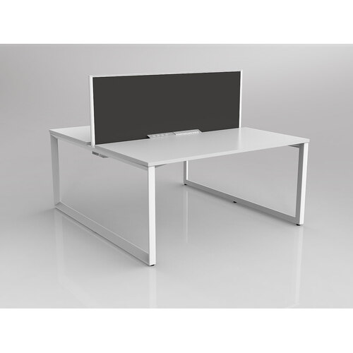 Anvil B2B 2 X 1500 X 750 New Oak On White With Screen White/Slate Grey