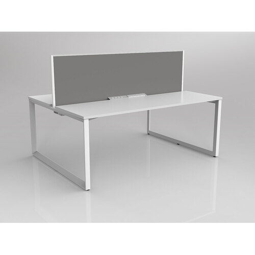 Anvil B2B 2 X 1800 X 600 New Oak On White With Screen White/Alloy Grey