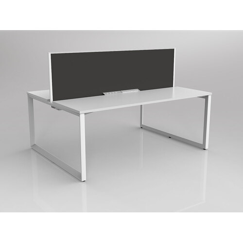 Anvil B2B 2 X 1800 X 600 White On White With Screen White/Slate Grey