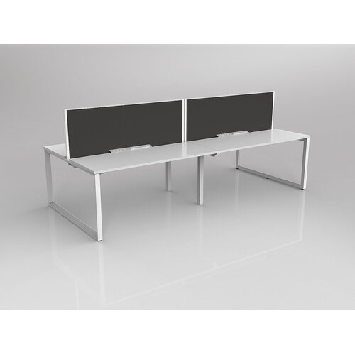 Anvil B2B 4 X 1500 X 600 New Oak On White With Screen White/Slate Grey