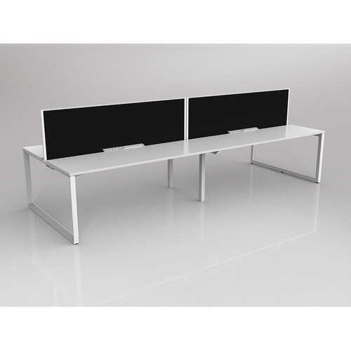 Anvil B2B 4 X 1800 X 600 New Oak On White With Screen White/Charcoal