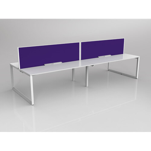 Anvil B2B 4 X 1800 X 600 New Oak On White With Screen White/Plum