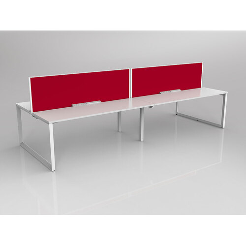 Anvil B2B 4 X 1800 X 600 New Oak On White With Screen White/Tomato Red