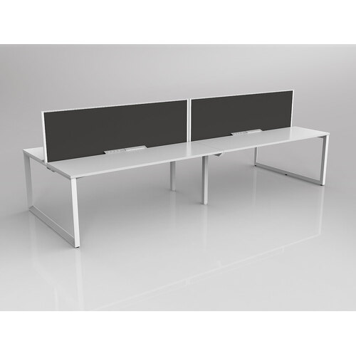 Anvil B2B 4 X 1800 X 600 White On White With Screen White/Slate Grey