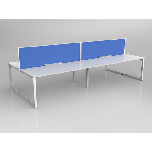Anvil B2B 4 X 1800 X 750 New Oak On White With Screen White/Baby Blue