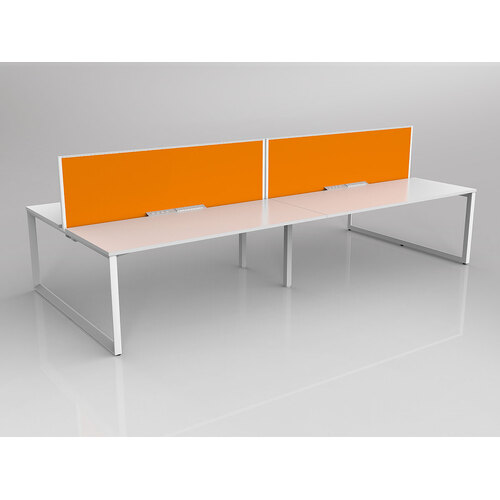 Anvil B2B 4 X 1800 X 750 New Oak On White With Screen White/Bright Orange