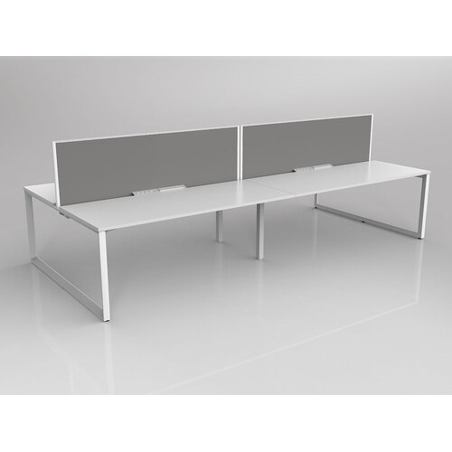 Anvil B2B 4 X 1800 X 750 New Oak On White With Screen White/Grey