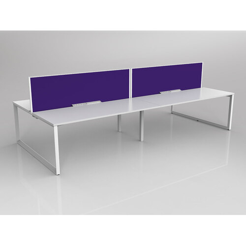 Anvil B2B 4 X 1800 X 750 New Oak On White With Screen White/Plum
