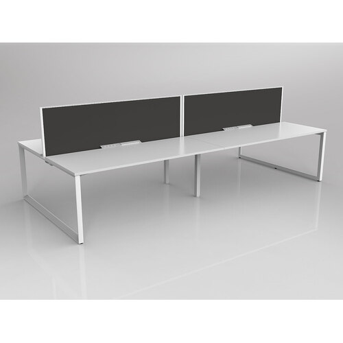Anvil B2B 4 X 1800 X 750 New Oak On White With Screen White/Slate Grey
