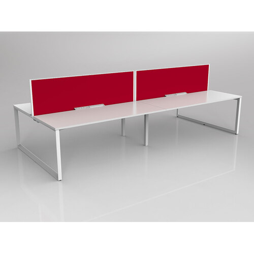 Anvil B2B 4 X 1800 X 750 New Oak On White With Screen White/Tomato Red