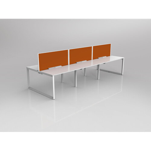 Anvil B2B 6 X 1200 X 600 New Oak On White With Screen White/Burnt Orange