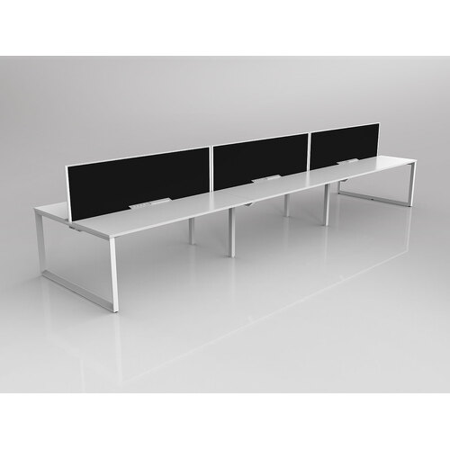 Anvil B2B 6 X 1200 X 600 New Oak On White With Screen White/Charcoal