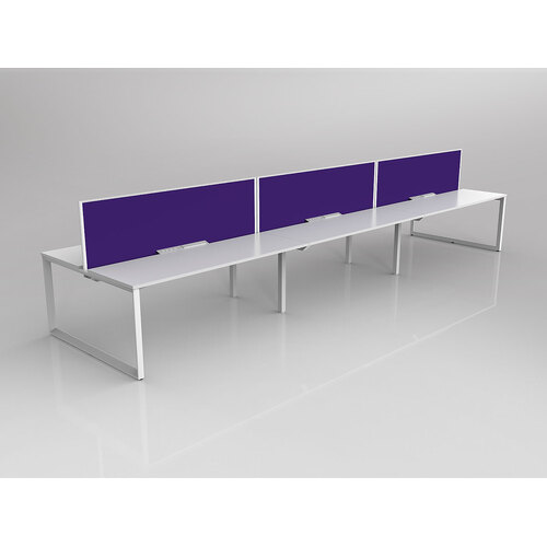 Anvil B2B 6 X 1200 X 600 New Oak On White With Screen White/Plum